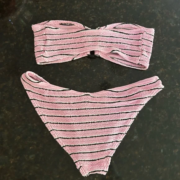 Bond Eye pink pastel stripe SET - Picture 3 of 9